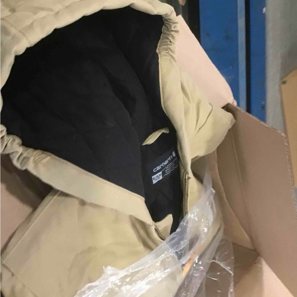 Carhartt Beige Hooded Jacket - Picture 2 of 2
